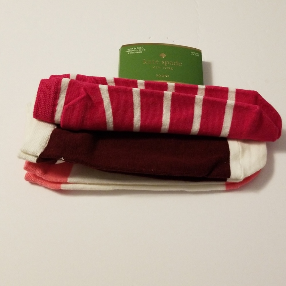 ♠️Kate Spade 3 Pack No Show  Socks - Picture 5 of 5